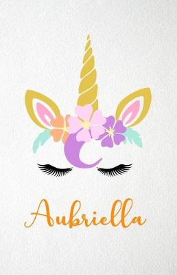 Book cover for Aubriella A5 Lined Notebook 110 Pages