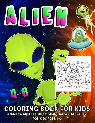 Book cover for Space And Aliens Coloring Book