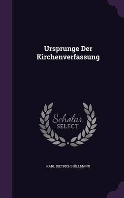 Book cover for Ursprunge Der Kirchenverfassung