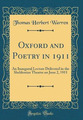Book cover for Oxford and Poetry in 1911