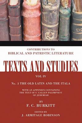 Book cover for The Old Latin and the Itala