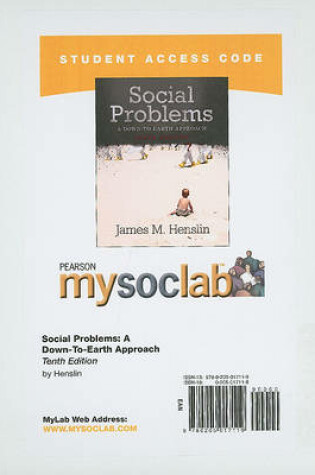 Cover of MyLab Sociology  -- Standalone Access Card -- for Social Problems