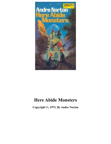 Book cover for Here Monsters
