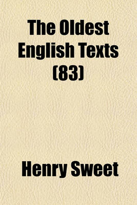 Book cover for The Oldest English Texts (83)