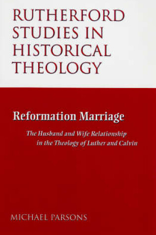 Cover of Reformation Marriage