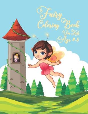 Book cover for Fairy coloring books for kids age 4-8