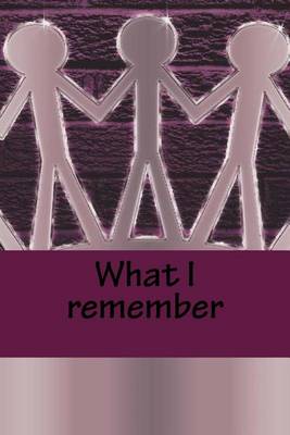 Book cover for What I remember