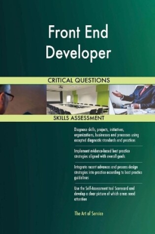 Cover of Front End Developer Critical Questions Skills Assessment