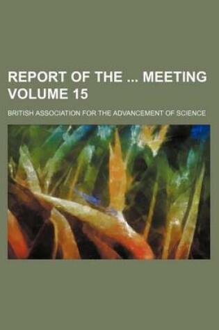 Cover of Report of the Meeting Volume 15