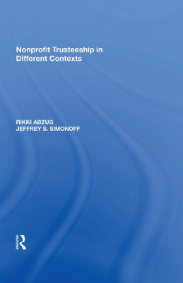 Book cover for Nonprofit Trusteeship in Different Contexts