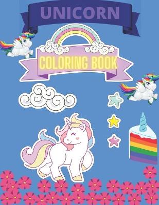 Book cover for Unicorn Coloring Book