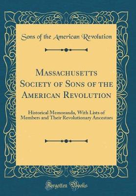 Book cover for Massachusetts Society of Sons of the American Revolution