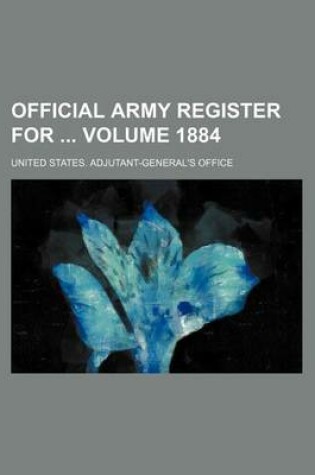 Cover of Official Army Register for Volume 1884
