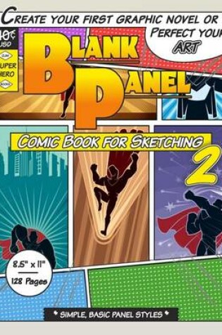 Cover of Blank Panel Comic Book for Sketching 2