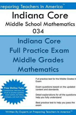 Cover of Indiana Core Middle School Mathematics 034