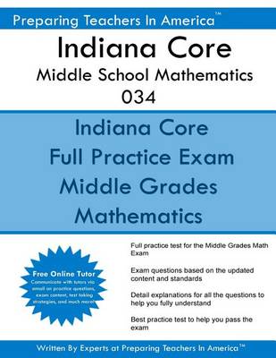 Book cover for Indiana Core Middle School Mathematics 034