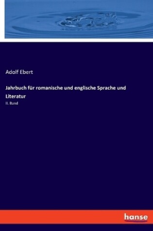 Cover of Jahrbuch für romanische und englische Sprache und Literatur