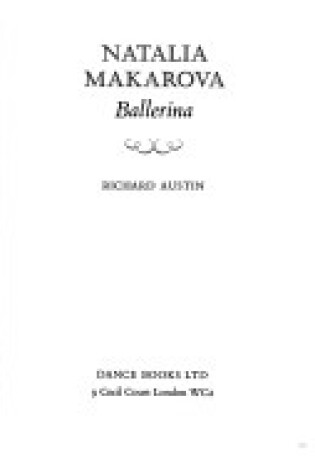 Cover of Natalia Makarova, Ballerina