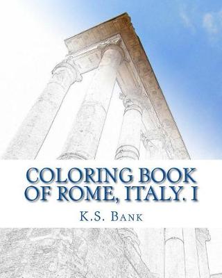 Book cover for Coloring Book of Rome, Italy. I