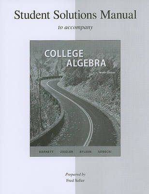 Book cover for Student Solutions Manual to Accomp College Algebra