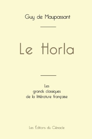 Cover of Le Horla de Maupassant (�dition grand format)