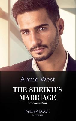 Book cover for The Sheikh's Marriage Proclamation