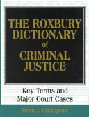 Book cover for The Roxbury Dictionary of Criminal Justice