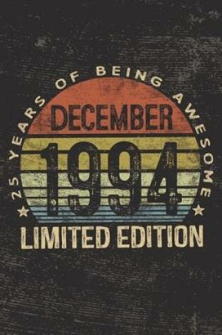 Cover of December 1994 Limited Edition 25 Years of Being Awesome