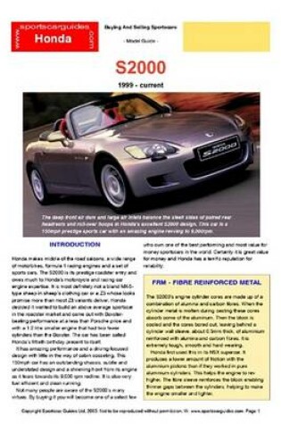 Cover of Honda S2000 Buyers' Guide