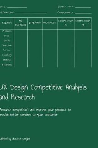Cover of UX Design Competitive Analysis and Research