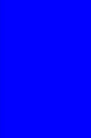 Cover of Journal Blue Color Simple Monochromatic Plain Blue