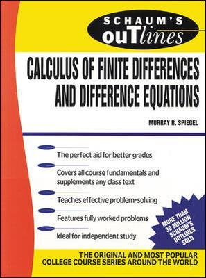 Book cover for Schaum's Outline of Calculus of Finite Differences and Difference Equations