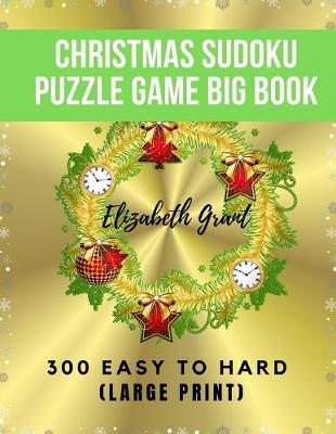 Book cover for Christmas Sudoku Puzzle Game Big Book