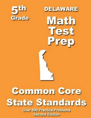 Book cover for Delaware 5th Grade Math Test Prep