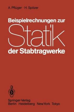 Cover of Beispielrechnungen zur Statik der Stabtragwerke