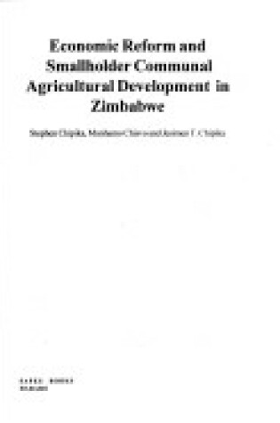 Cover of Economic Reform and Smallholder Communal Agricultural Development in Zimbabwe