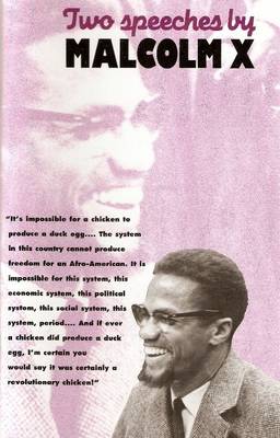 Book cover for Two Speeches by Malcolm X