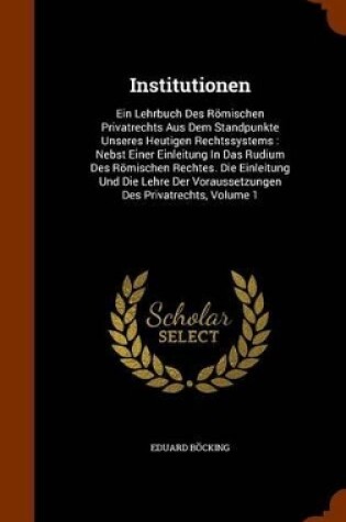 Cover of Institutionen