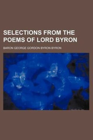 Cover of Selections from the Poems of Lord Byron