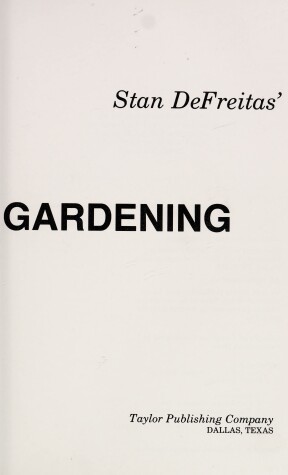 Book cover for Stan DeFreitas' Complete Guide to Florida Gardening