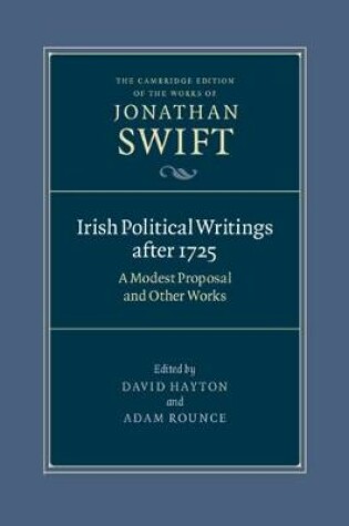 Cover of Irish Political Writings after 1725