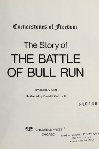 Cover of The Story of the Battle of Bull Run