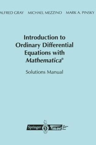 Cover of Introduction to Ordinary Differential Equations with Mathematica (R)