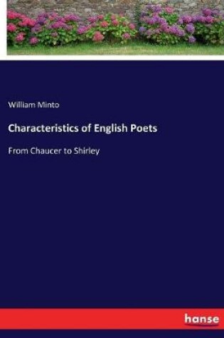 Cover of Characteristics of English Poets