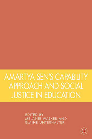 Cover of Amartya Sen's Capability Approach and Social Justice in Education