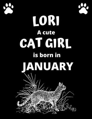 Book cover for LORI a cute cat girl is born in January