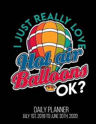 Book cover for I Just Really Love Hot Air Balloons Ok? Daily Planner July 1st, 2019 To June 30th, 2020