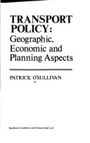 Book cover for Transport Policy