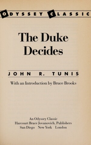 Book cover for Duke Decides