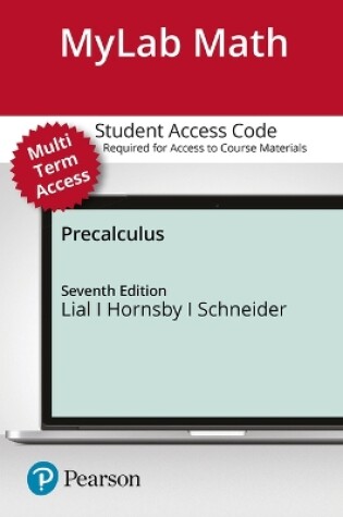 Cover of Mylab Math with Pearson Etext -- Standalone Access Card -- For Precalculus -- 24 Months